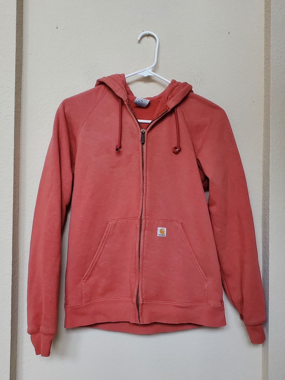 Carhartt Ladies Coral Zip Hoodie Sweatshirt.  Size XS